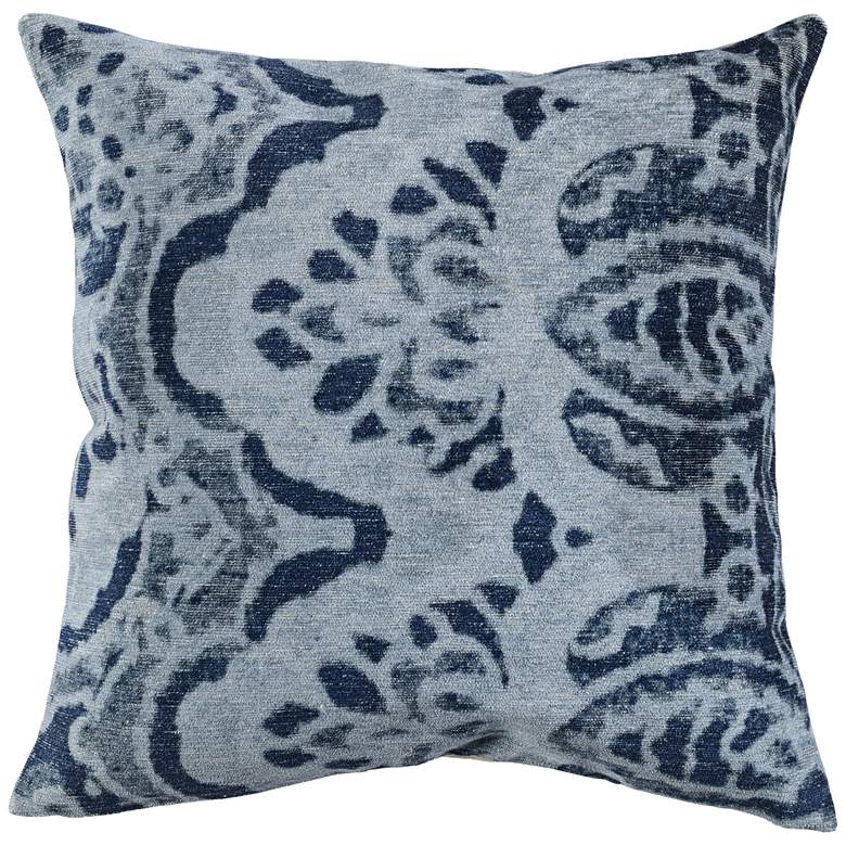 Image 1 Luna Dusty Blue 20 inch Square Throw Pillow