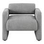 Luna Gray Boucle Fabric Arm Chair