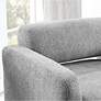 Luna Gray Boucle Fabric Arm Chair