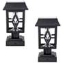 Thumbnail4 of Luna II 9" High Black GS LED Solar Lights Set of 2 more views