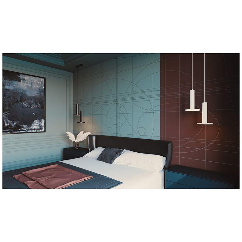 Image 2 Luna Mixed Hextuple LED Pendant 120V more views