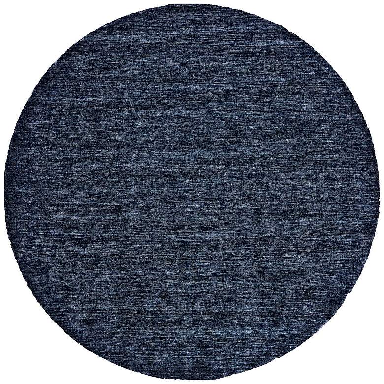 Image 1 Luna Modern Solid Hand Woven Blue Area Rug 8049F