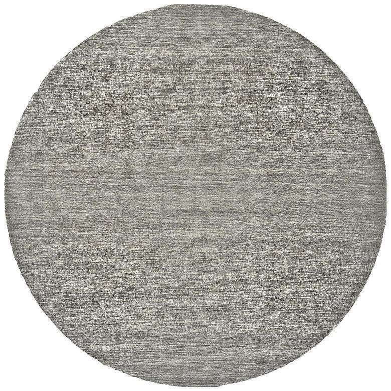 Image 1 Luna Modern Solid Hand Woven Gray Area Rug 8049F