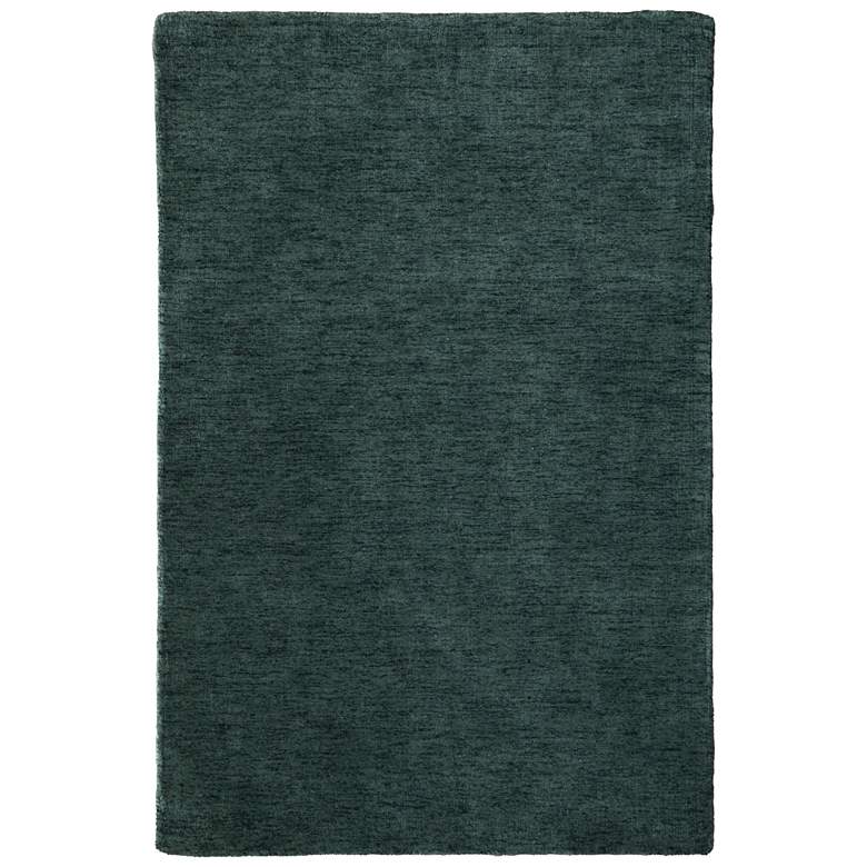 Image 1 Luna Modern Solid Hand Woven Green Area Rug 8049F