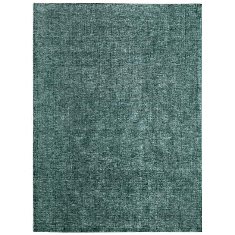 Image 1 Luna Modern Solid Hand Woven Green Area Rug 8049F