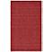 Luna 5798049 Red Marled Wool Rectangular Area Rug