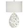 Luna Modern Table Lamp in White