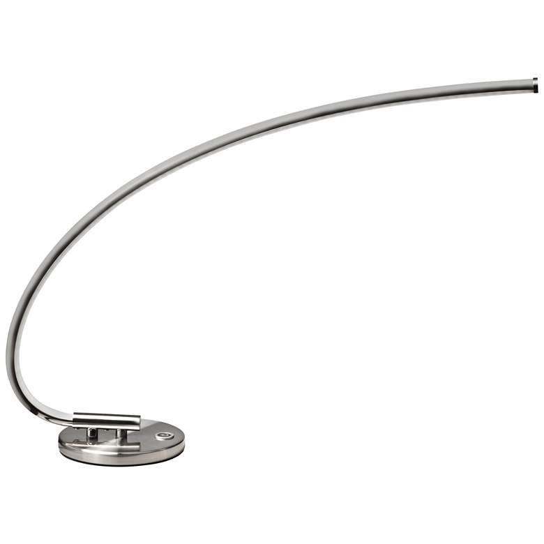Image 2 Luna Satin Chrome LED Desk Lamp