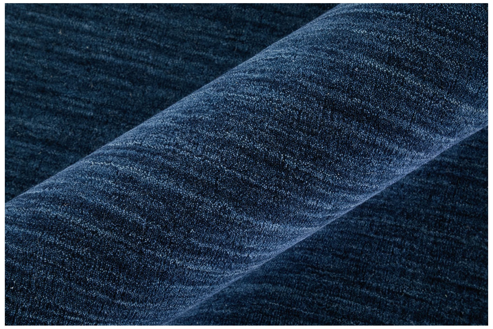 Image 7 Luna Solid Hand Woven Blue Area Rug 8' x 8' Round more views