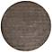 Luna Solid Hand Woven Brown Area Rug 8' x 8' Round