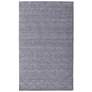 Luna Solid Hand Woven Gray Area Rug 2'-6" x 8'