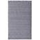 Luna Solid Hand Woven Gray Area Rug 2'-6" x 8'
