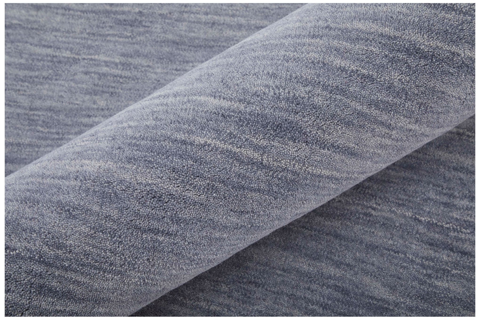 Image 7 Luna Solid Hand Woven Gray Area Rug 8' x 8' Round more views