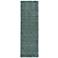 Luna Solid Hand Woven Green Area Rug 2'-6" x 8'