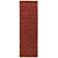 Luna Solid Hand Woven Orange Area Rug 2'-6" x 8'