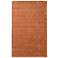 Luna Solid Hand Woven Orange Area Rug 3'-6" x 5'-6"