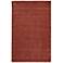 Luna Solid Hand Woven Orange Area Rug 8' x 11'