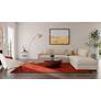 3_Luna Solid Hand Woven Orange Area Rug 8' x 8' Round more views