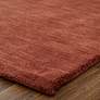 4_Luna Solid Hand Woven Orange Area Rug 8' x 8' Round more views