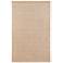 Luna Solid Hand Woven Tan Area Rug 2' x 3'