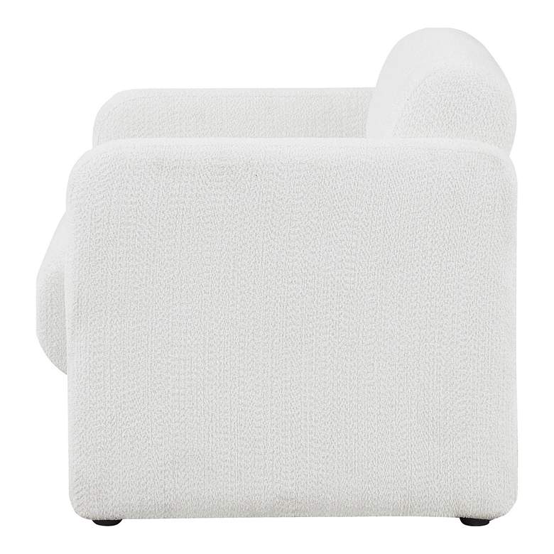 Image 7 Luna White Boucle Fabric Arm Chair more views
