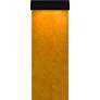 5_Lunar 16" High Matte Black and Gold LED Outdoor Wall Light more views