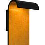 7_Lunar 16" High Matte Black and Gold LED Outdoor Wall Light more views