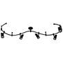 1_Lunar 96" Wide 5-Light Black & Gold LED Flex Track