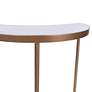 Lunar Gold and White Marble Top Nesting Tables Set of 3