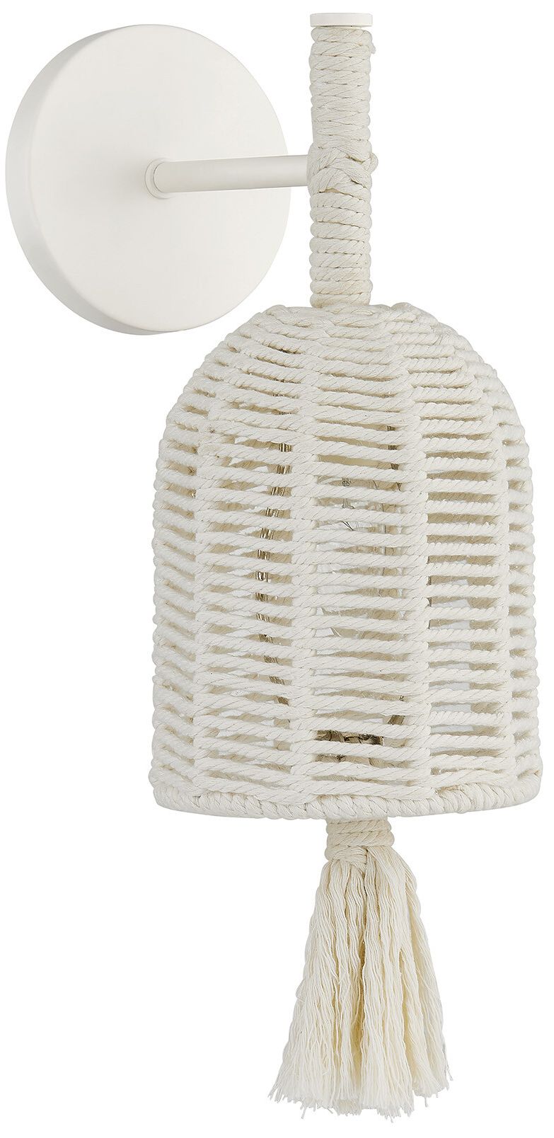 Image 2 Lunara 1-Light Wall Sconce in Cotton by Breegan Jane more views