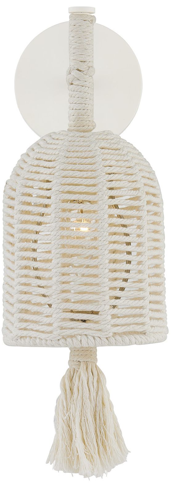Image 3 Lunara 1-Light Wall Sconce in Cotton by Breegan Jane more views