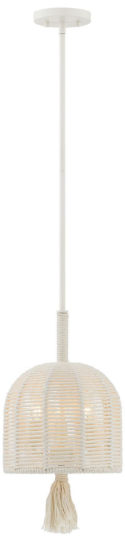 Lunara 3-Light Pendant in Cotton by Breegan Jane