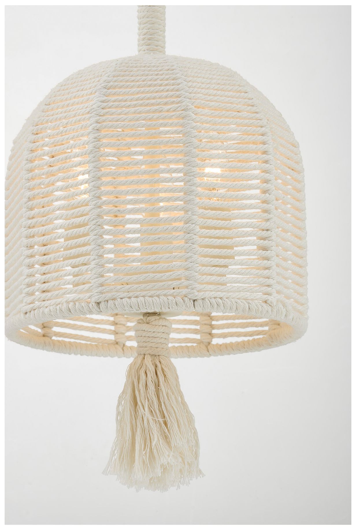 Image 2 Lunara 3-Light Pendant in Cotton by Breegan Jane more views