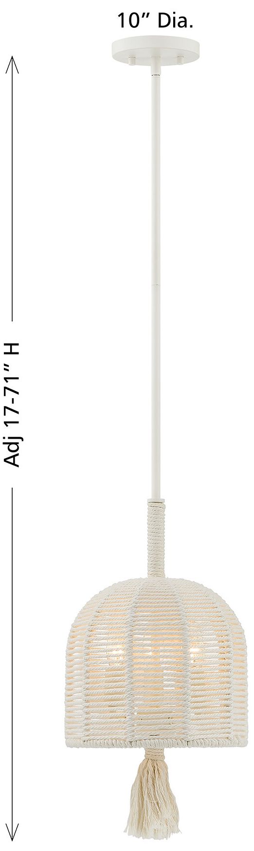 Image 6 Lunara 3-Light Pendant in Cotton by Breegan Jane more views