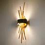1_Lunara 5.1" Wide Gold Black 1-Light LED Wall Sconce