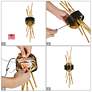 6_Lunara 5.1" Wide Gold Black 1-Light LED Wall Sconce more views