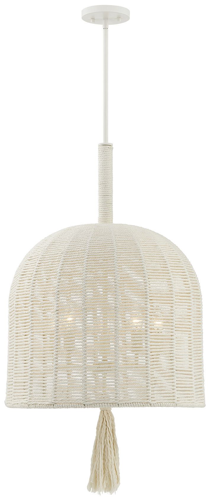 Lunara 5-Light Pendant in Cotton by Breegan Jane