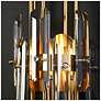3_Lunara 6.3" Wide Gold 1-Light Crystal Wall Sconce more views