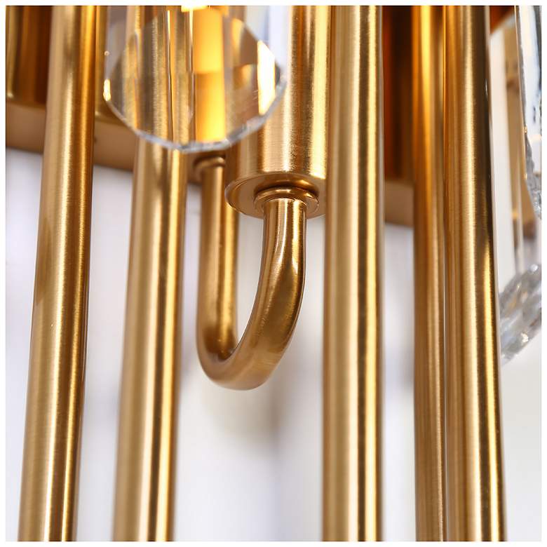 Image 4 Lunara 6.3" Wide Gold 1-Light Crystal Wall Sconce more views