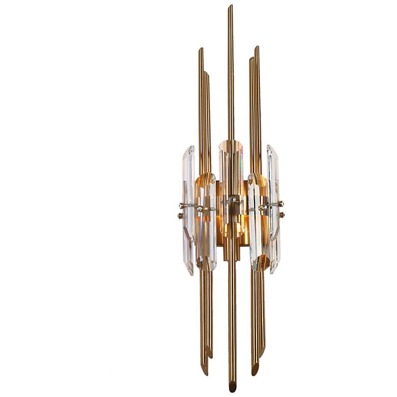 Image 7 Lunara 6.3" Wide Gold 1-Light Crystal Wall Sconce more views