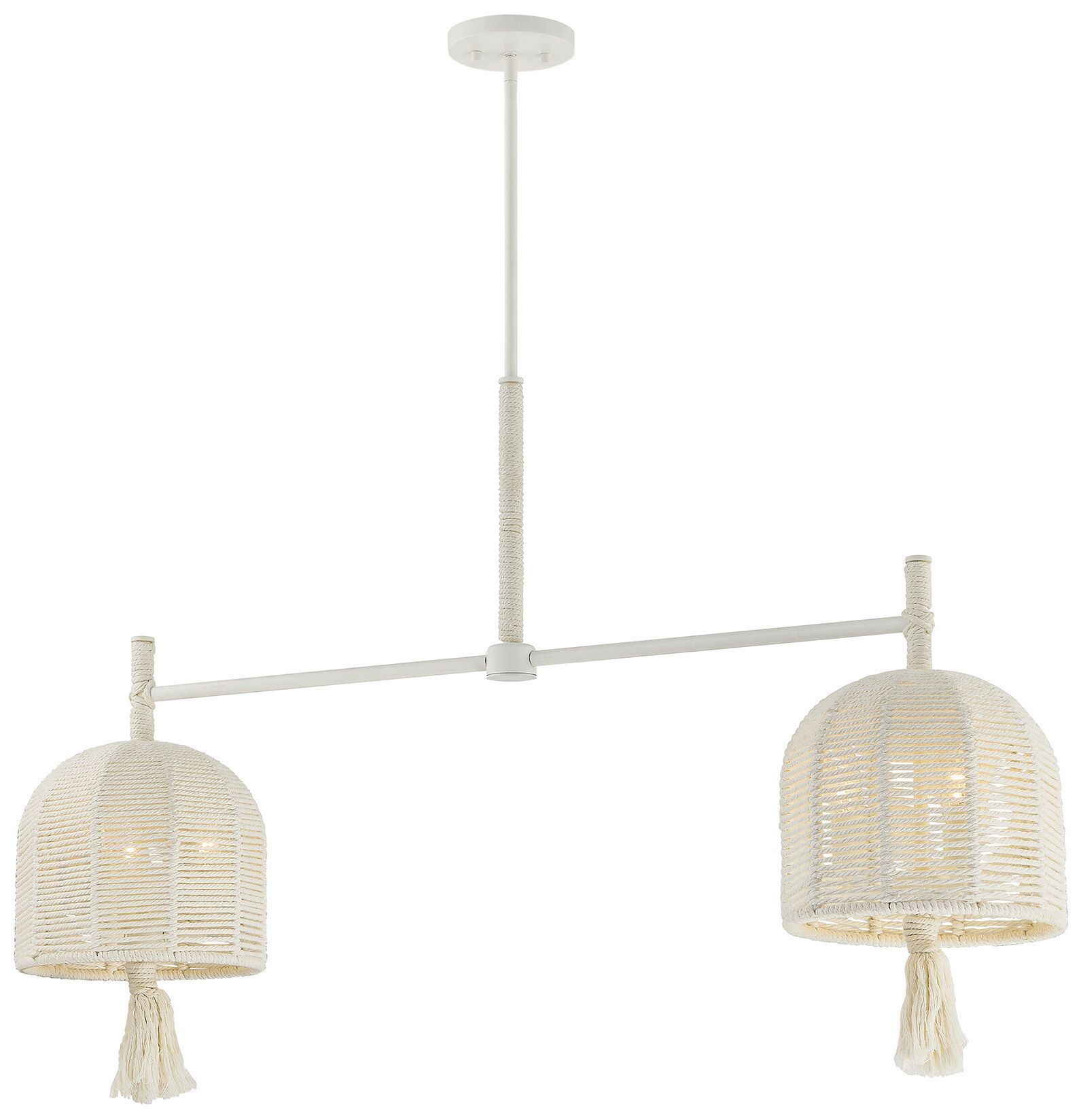 Image 3 Lunara 6-Light Chandelier in Cotton by Breegan Jane more views