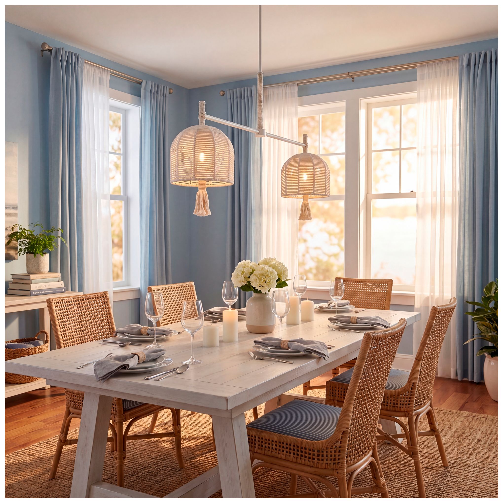 Image 7 Lunara 6-Light Chandelier in Cotton by Breegan Jane more views