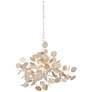 2_Lunaria 34 1/2"W Contemporary Silver Leaf 6-Light Chandelier