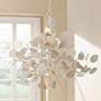 1_Lunaria 34 1/2"W Contemporary Silver Leaf 6-Light Chandelier