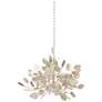 5_Lunaria 34 1/2"W Contemporary Silver Leaf 6-Light Chandelier more views