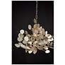 6_Lunaria 34 1/2"W Contemporary Silver Leaf 6-Light Chandelier more views