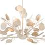 2_Lunaria 51" Wide Contemporary Silver Leaf 6-Light Chandelier more views
