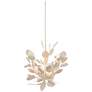 4_Lunaria 51" Wide Contemporary Silver Leaf 6-Light Chandelier more views