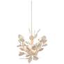 5_Lunaria 51" Wide Contemporary Silver Leaf 6-Light Chandelier more views