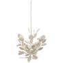 6_Lunaria 51" Wide Contemporary Silver Leaf 6-Light Chandelier more views